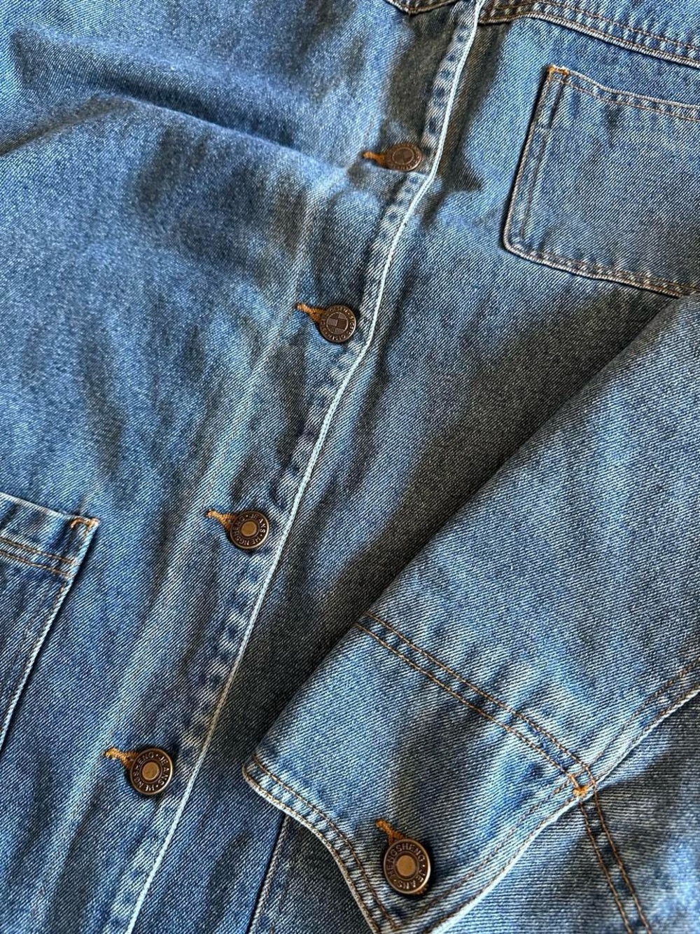 Vintage Denim Barn Chore Jacket Faded Women’s Size M Sigrid Olsen Sport - Picture 4 of 7